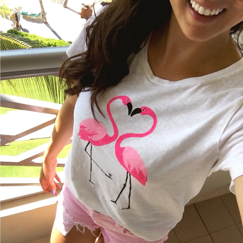 Flamingo Engagement T-Shirt | J. Crew